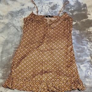 Volcom Floral Brown and Pink Dress